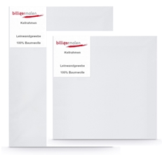 billigermalen Keilrahmen - nach Größen geordnet