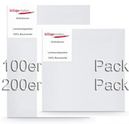 billigermalen Keilrahmen 90er, 100er, 120er, 180er und 200er Pack