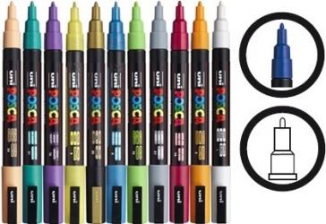 uni Posca Marker PC-3M + PC-3ML ( Rundspitze fein ) 0,9mm-1,3mm 