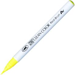 Kuretake ZIG Clean Color Real Brush 001 Fluorescent Yellow 