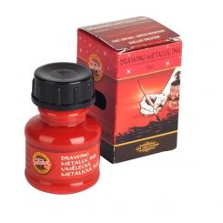 Koh I Noor Zeichentusche Metallic Rot 