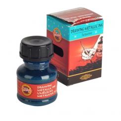 Koh I Noor Zeichentusche Metallic Türkis 