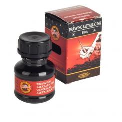 Koh I Noor Zeichentusche Metallic Schwarz 