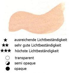 02 Neapel Gelb rötlich Renesans Aquarellfarbe Godet 1/2 Napf 