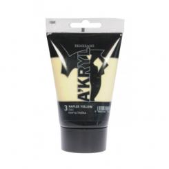 Renesans A'KRYL Satine 'Acrylic Naples Yellow 03 100ml