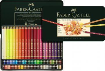 Faber-Castell POLYCHROMOS Metalletui 120er Spitzmaschine gratis 