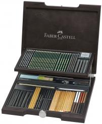 Faber Castell PITT Monochrome Holzkoffer 