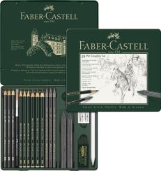 Faber Castell PITT Graphite Set medium 19er Metalletui 