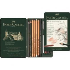 Faber Castell PITT Monochrome Set klein 12er Metalletui 
