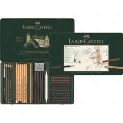 Faber Castell PITT Monochrome Set groß 33er Metalletui 