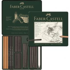 Faber Castell PITT Kohle Set 24er Metalletui 