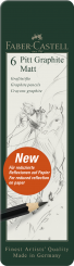 Faber Castell Pitt Graphite Matt 6er Metall-Etui 