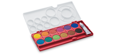 Deckfarbkasten aquaplus 12er red 