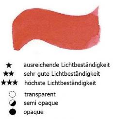 12 Scharlachrot Renesans Aquarellfarbe Godet 1/2 Napf 