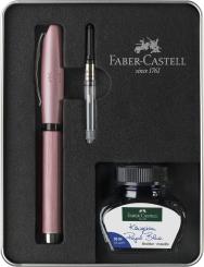 Faber Castell Essentio Aluminium Füller Set Rosé    inkl. Gravur 