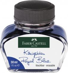 Faber Castell Tintenglas 30 ml Königsblau löschbar 