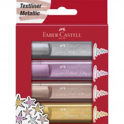 Faber Castell Textmarker TL 46 Metallic 4er Etui 