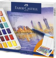 Aquarellfarbkasten / Näpfchen 48er Faber Castell 