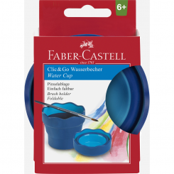 Faber Castell Wasserbecher CLIC & GO blau 