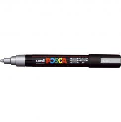 Posca Marker silber-26 PC-5M (Rundspitze mittelfein) 1,8 - 2,5  mm 