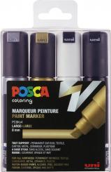 Posca Marker 4er Etui PC-8K  8mm 