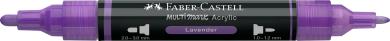 Faber-Castell Multimark Acrylic 136 Lavender 2 Spitzen Marker 