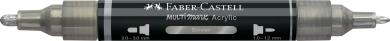 Faber-Castell Multimark Acrylic 251 Silver 2 Spitzen Marker 