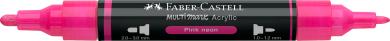Faber-Castell Multimark Acrylic 253 Pink neon 2 Spitzen Marker 