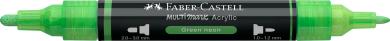 Faber-Castell Multimark Acrylic 257 Green neon 2 Spitzen Marker 