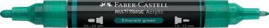 Faber-Castell Multimark Acrylic 358 Emerald green 2 Spitzen Marker 