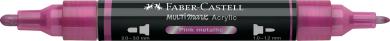 Faber-Castell Multimark Acrylic 290 Pink metallic 2 Spitzen Marker 
