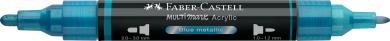 Faber-Castell Multimark Acrylic 292 Blue metallic 2 Spitzen Marker 