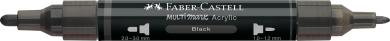 Faber-Castell Multimark Acrylic 199 Black 2 Spitzen Marker 