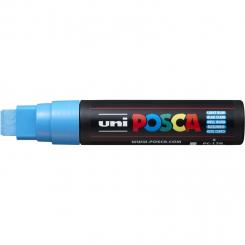Posca Marker hellblau-8 PC-17K (Extrabreite Rechteckspitze) 15 mm 