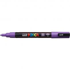 Posca Marker violett-12 PC-3M (Rundspitze fein)  0,9 - 1,3  mm 