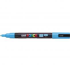 Posca Marker hellblau-8 PC-3M (Rundspitze fein)  0,9 - 1,3  mm 