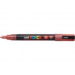 Posca Marker Glitter Rot-15 PC-3ML (Rundspitze fein)  0,9 - 1,3  mm 
