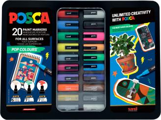 Posca Marker Pop Colours Metall Etui 20er Set 