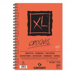 CANSON XL A4 Skizzenblock Croquis Spiralbindung links 
