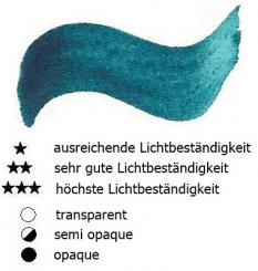 28 Ultramaringrün Renesans Aquarellfarbe Godet 1/2 Napf 