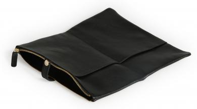 Mäppchen flach 1Fach 26,3x24x6 cm sw 