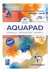 Aquarellblock 24 Blatt DIN A4 185  g/m² kopfgeleimt Zeichenblock weiß Papier 