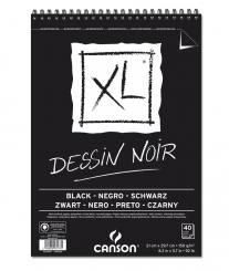 CANSON XL A4 Dessin Noir Spiralbindung oben 