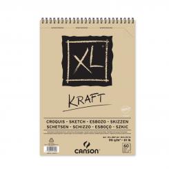 CANSON XL A4 Kraft Spiralbindung oben 
