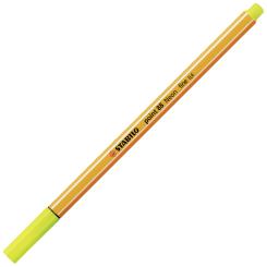 Fineliner - STABILO point 88 - Einzelstift - Neonfarbe, leuchtfarbengelb 