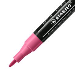 Acrylmarker - STABILO FREE Acrylic - T100 Rundspitze 1-2mm - Einzelstift - taffy pink 