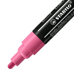 Acrylmarker - STABILO FREE Acrylic - T300 Rundspitze 2-3mm - Einzelstift - taffy pink 