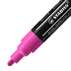 Acrylmarker - STABILO FREE Acrylic - T300 Rundspitze 2-3mm - Einzelstift - lila 