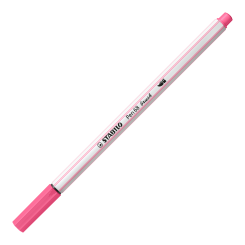 Premium-Filzstift mit Pinselspitze für variable Strichstärken - STABILO Pen 68 brush - Einzelstift - rosa 