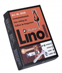 Linolschnitt-Besteck Set 